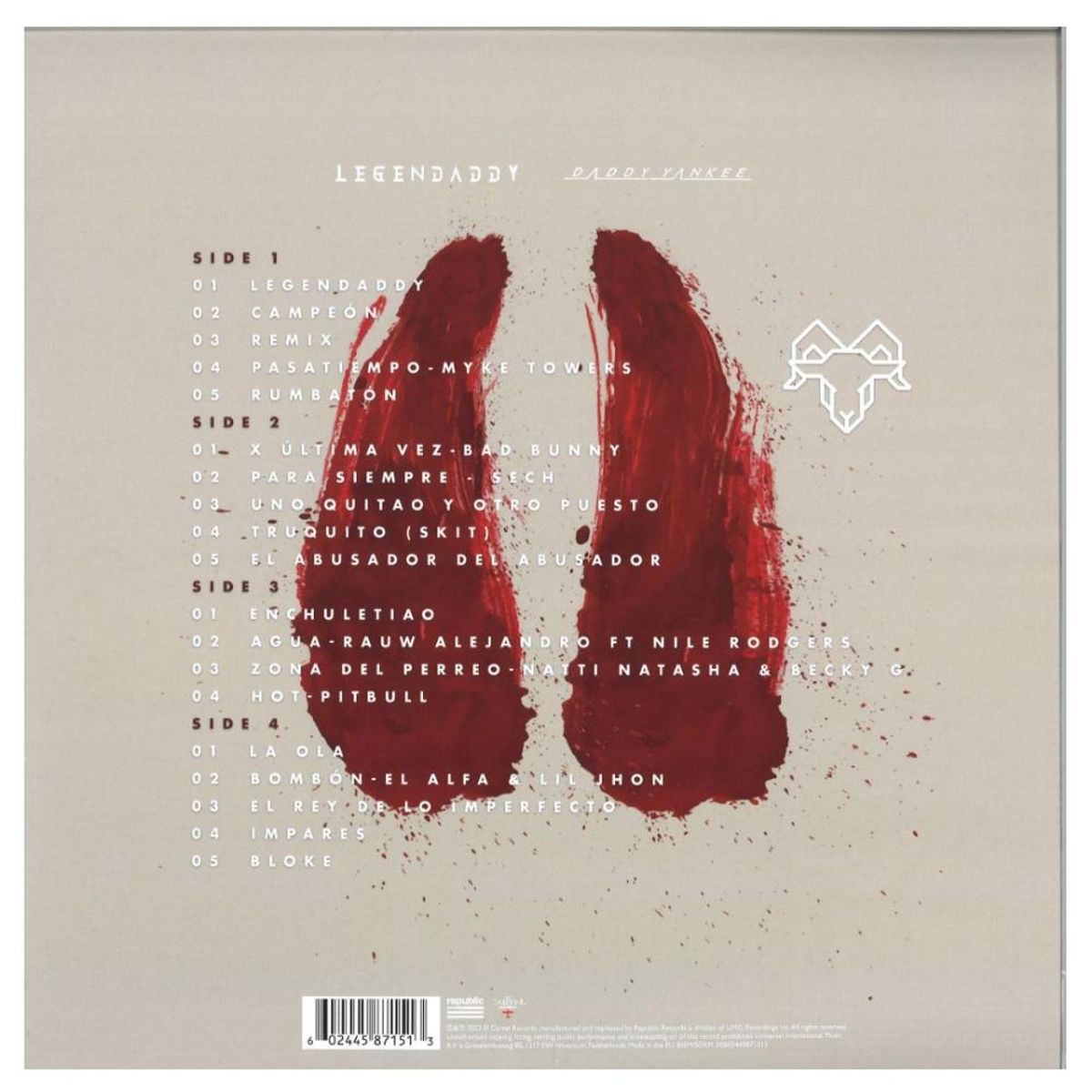 HITWAY MUSIC - DADDY YANKEE - LEGENDADDY (2LP) - VINILO HITWAY MUSIC