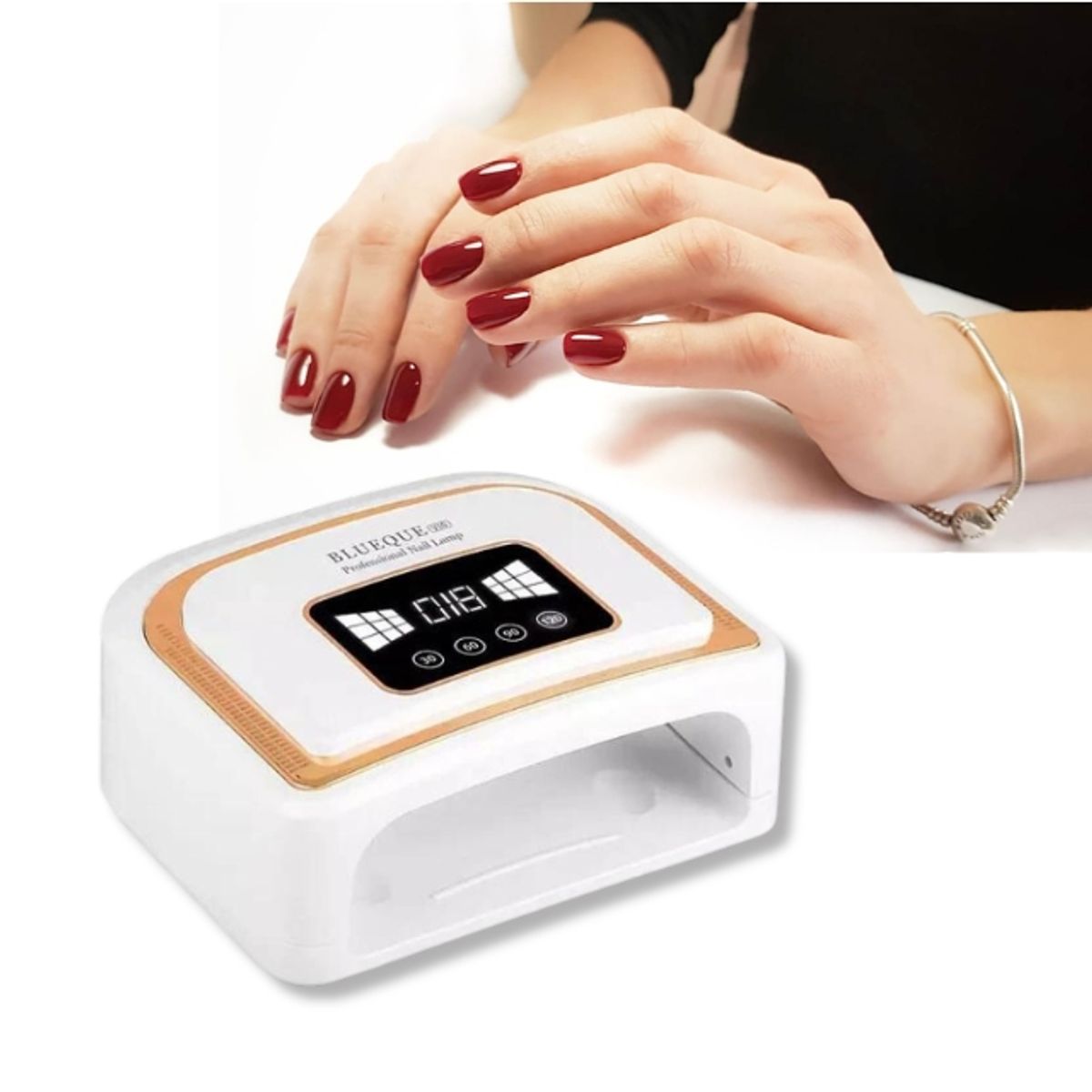 GENERICO - Lampara Led Uv 120W Secadora Uñas Profesional BLUEQUE