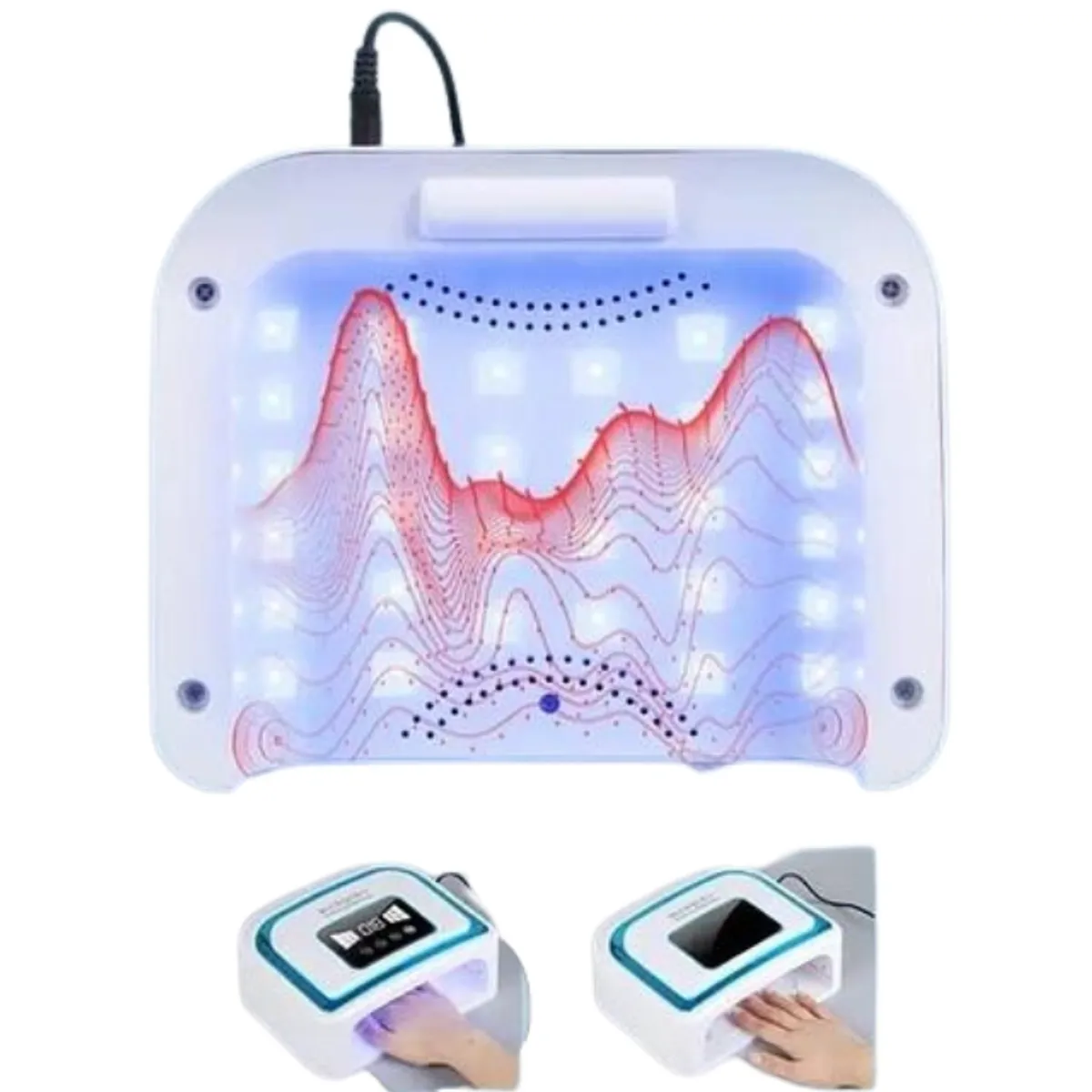 GENERICO - Lampara Led Uv 120W Secadora Uñas Profesional BLUEQUE