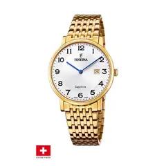 FESTINA SWISS - Reloj F20020/4 Plateado Hombre Swiss Made