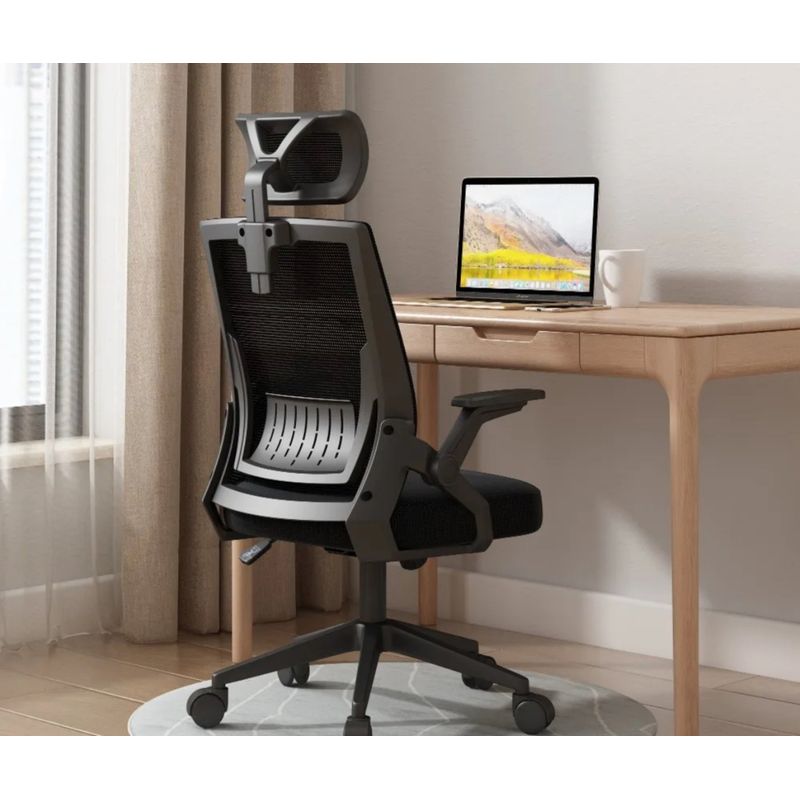 MODERNISMO - Silla de oficina ejecutiva ergonómica negra