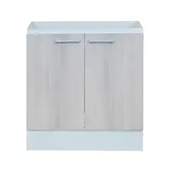MOBIKIT - Mueble Base Lavaplatos 2 Puertas Acacia 80 cm