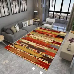 GENERICO - ALFOMBRAS CON DISEÑO INDIGENA 200X240 CM ILUSION 3D TF