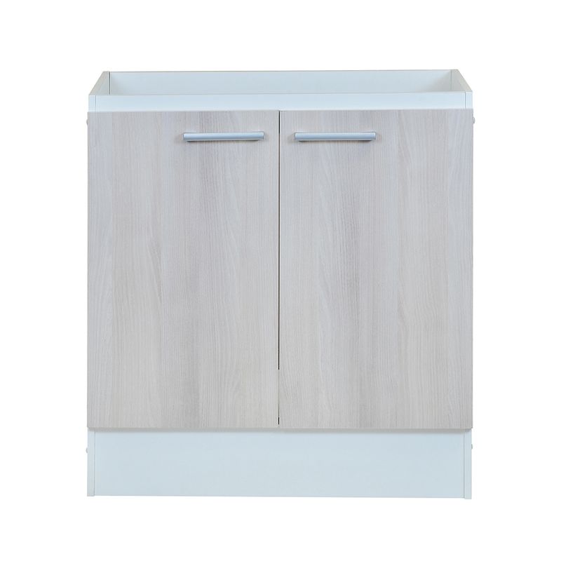 MOBIKIT - Mueble Base Lavaplatos 2 Puertas Acacia 1 Mt.