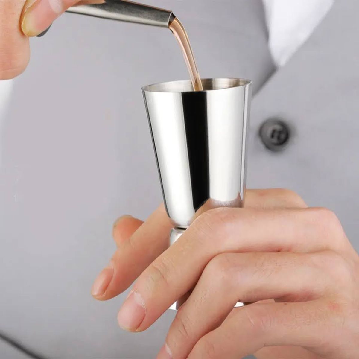 GENERICO - Jigger Medidor Licor Trago Estándar Bar 30ml y 60ml