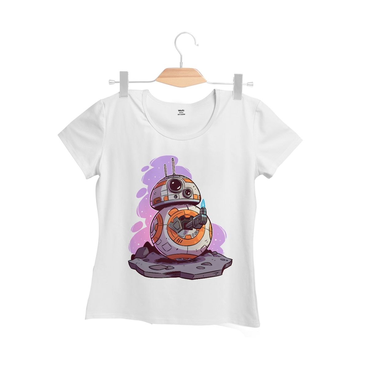 GENERICO - Polera Mujer BB8 Chibi - Blanco