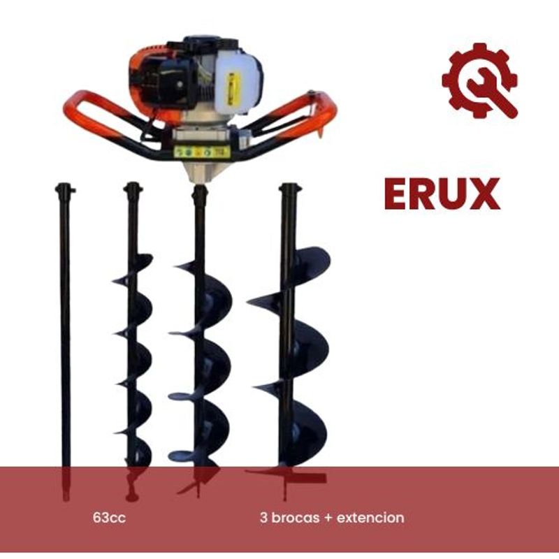 GENERICO - Ahoyador Barreno 3 Brocas  Extensión Licencia Japonés 52cc