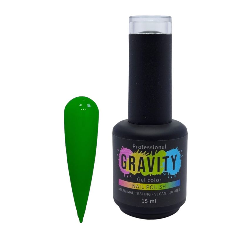 GRAVITY - Verde Neón Esmalte Permanente Profesional 15ml 015.