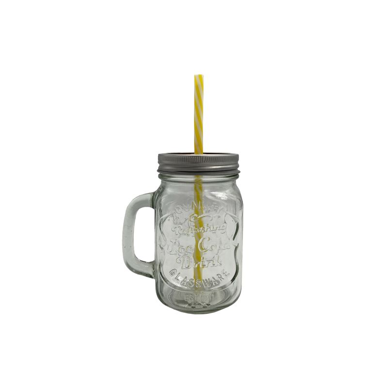 HOMEWELL - Frasco Vaso Vidrio 13.2x7.8cm 500ml HOMEWELL