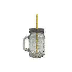 HOMEWELL - Frasco Vaso Vidrio 13.2x7.8cm 500ml