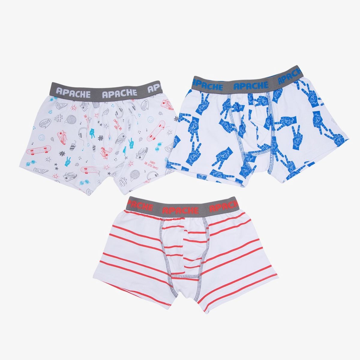 PILLIN - Pack 3 Boxer Algodón Verano Niño Multicolor PILLIN