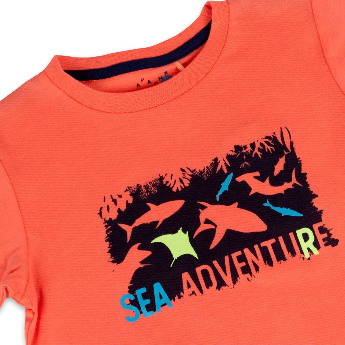 PILLIN - Polera Manga Corta Niño Naranja Pillin PILLIN