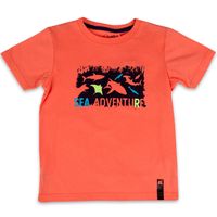 Polera Manga Corta Niño Naranja