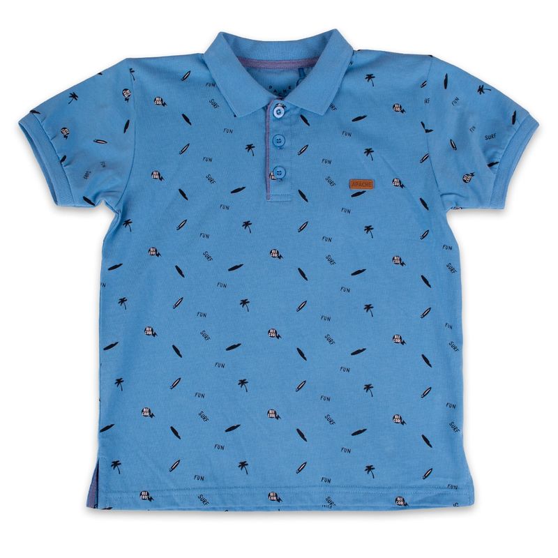 PILLIN - Polera Niño Celeste Pillin PILLIN
