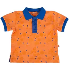 PILLIN - Polera Bebe Niño Naranja