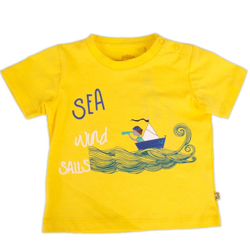 PILLIN - Polera Bebe Niño Amarillo Pillin PILLIN