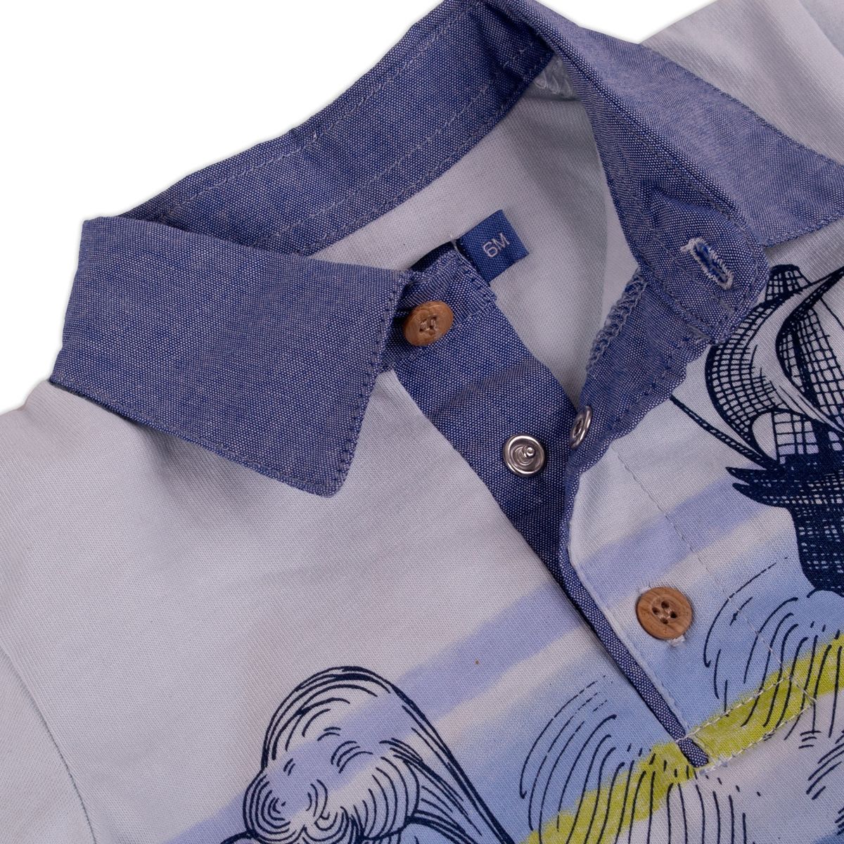 PILLIN - Polera Bebe Niño Celeste Pillin PILLIN