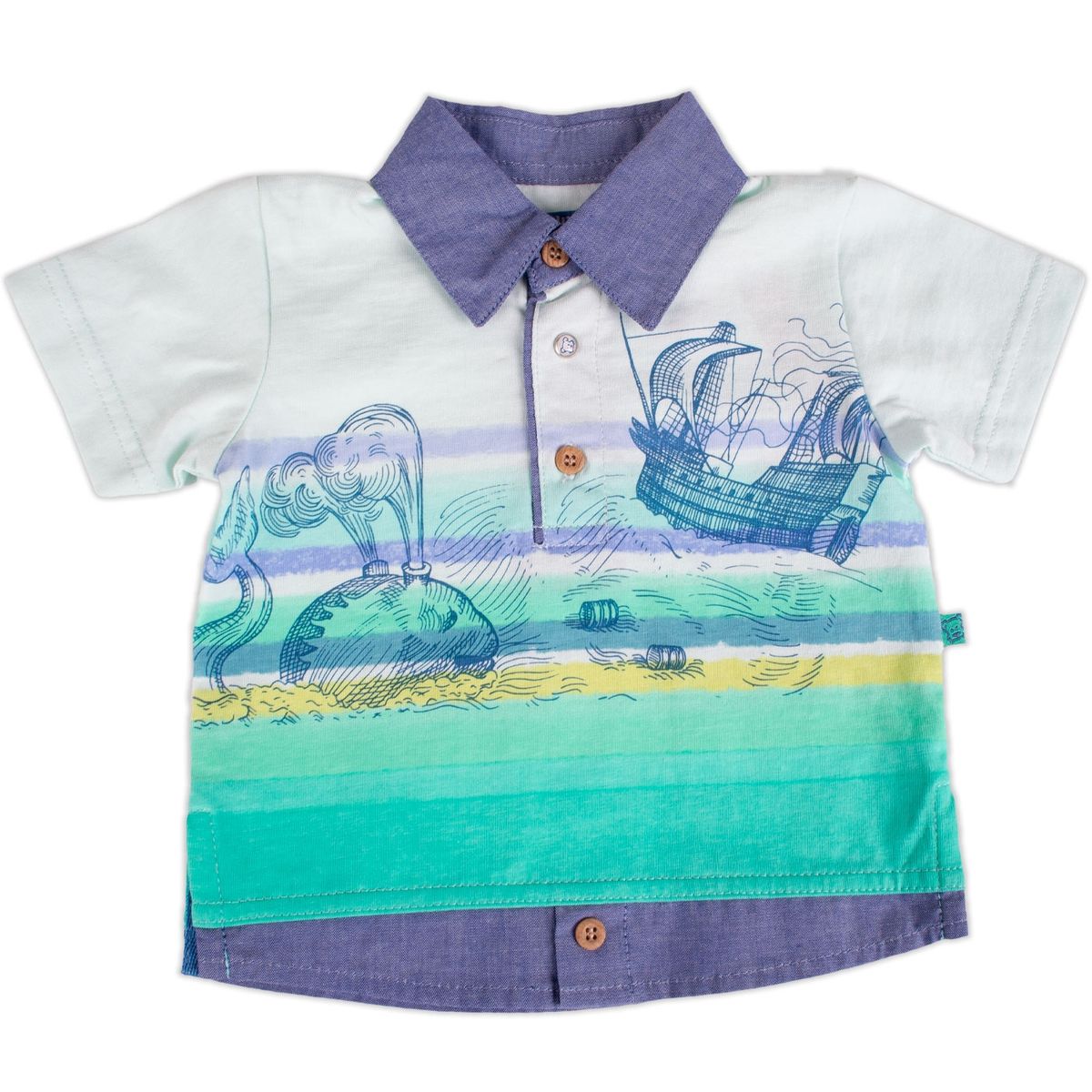 PILLIN - Polera Bebe Niño Agua Pillin PILLIN