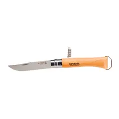 OPINEL - Cuchillo N°10 Abrebotellas con Sacacorchos - Crema