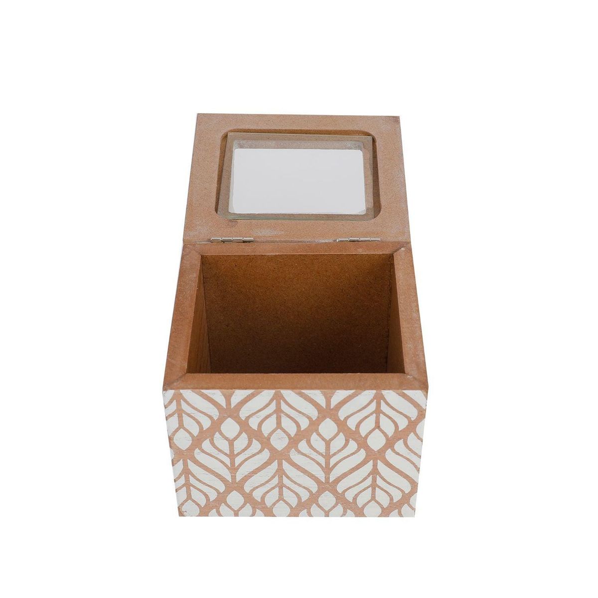 HOMEWELL - Caja de Té Madera Diseño 9.5x8.5x8.5cm HOMEWELL