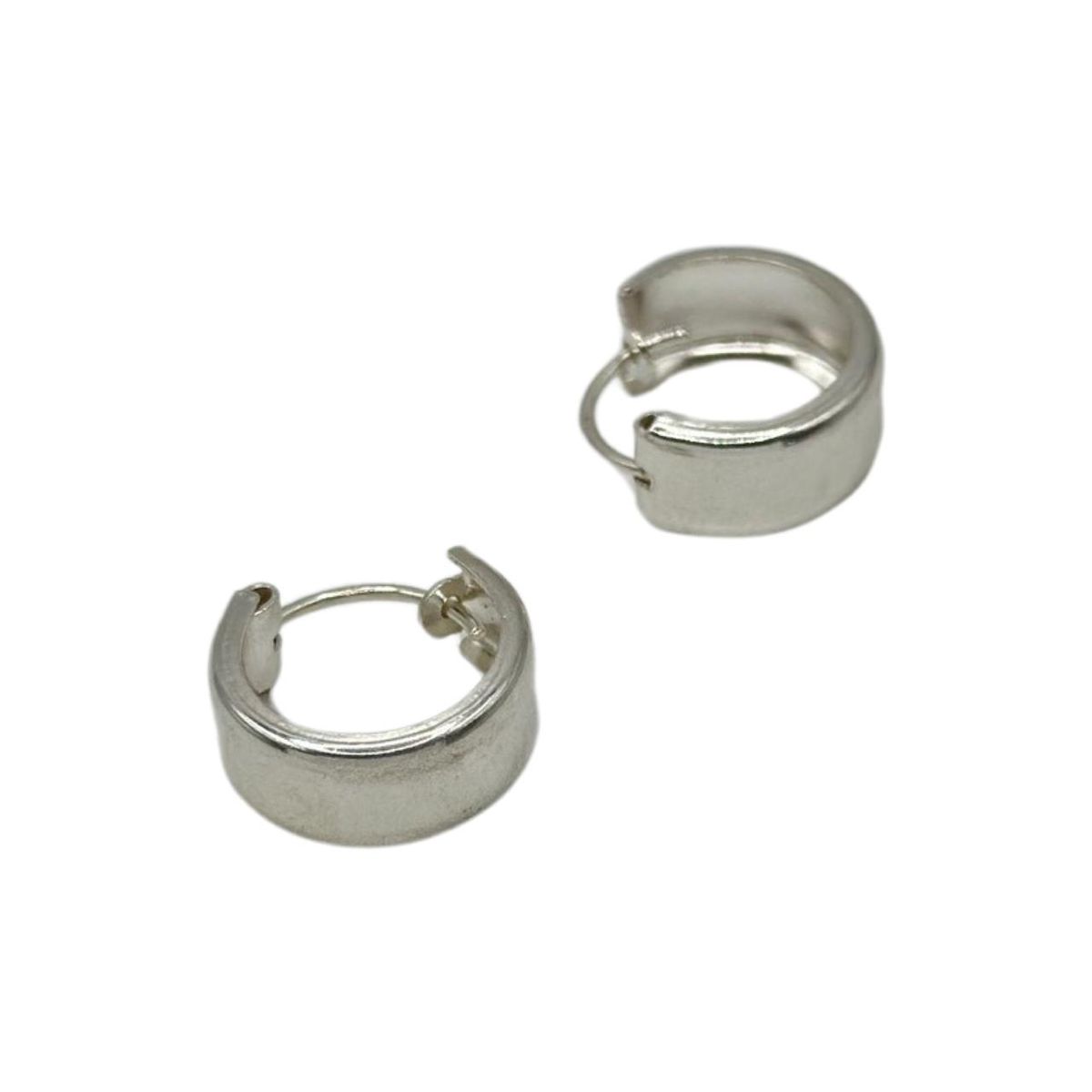 GENERICO - Aros Argolla Gruesas Pequeñas Plata Italiana 925 Mas Caja