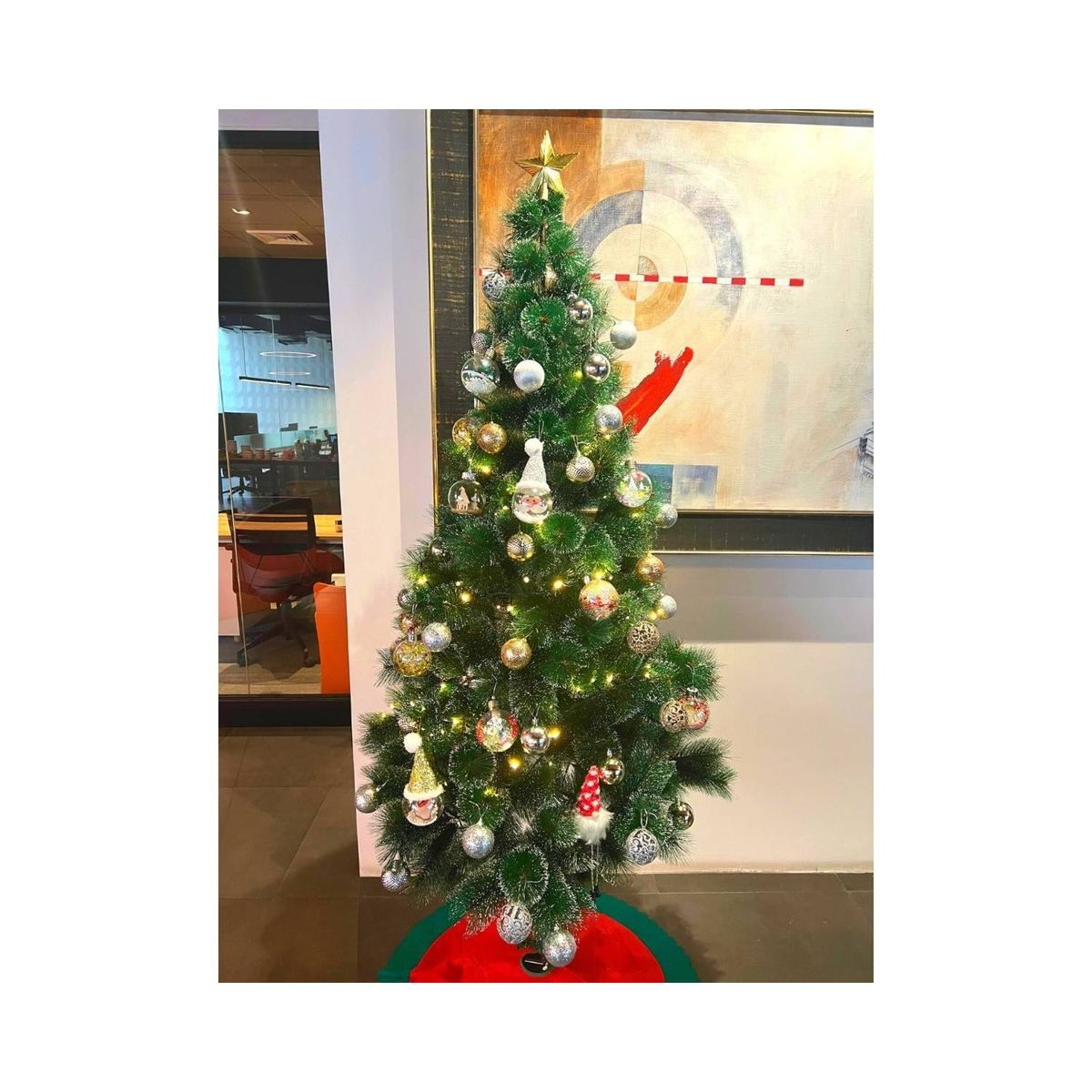 U BUY - Arbol De Navidad Frondoso 2.10 M Merry Christmas