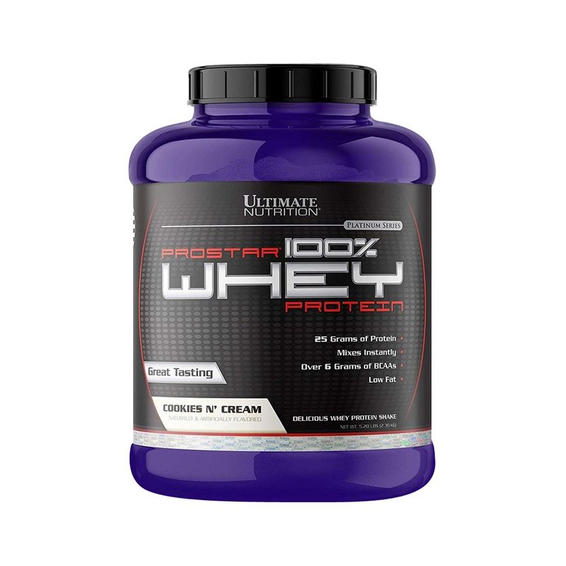 ULTIMATE NUTRITION - ProStar 100% Whey Protein 5 lbs - Cookies & Cream.
