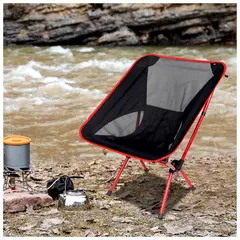 RUTTA - Pack 4 Silla Plegable Camping Negro