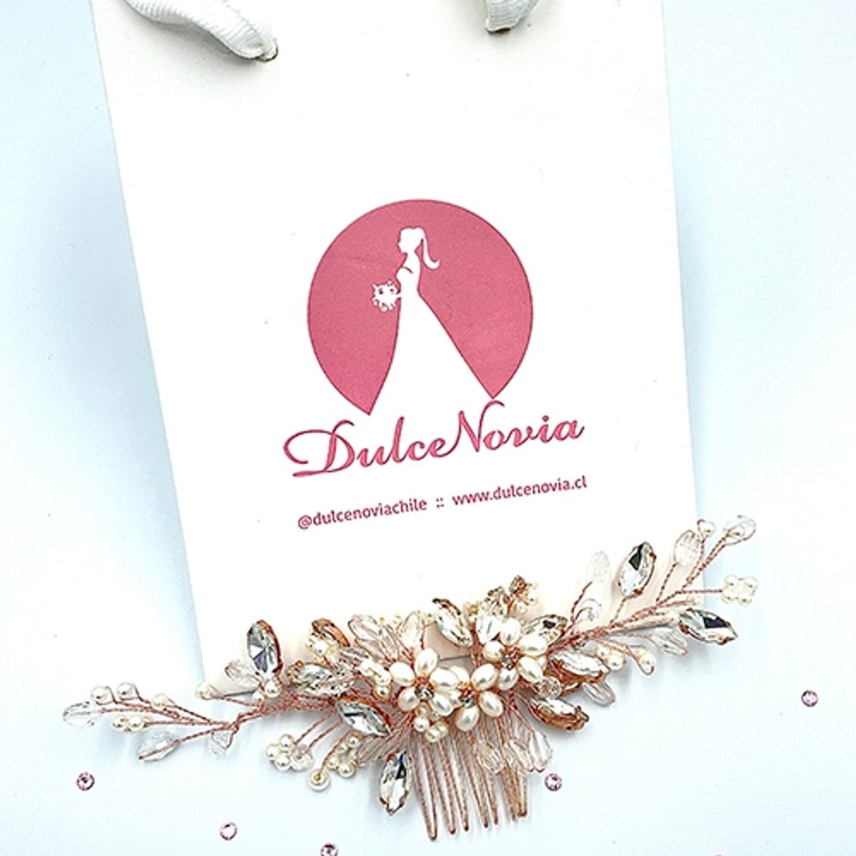 DULCENOVIA - Tocado de novia Peine para el cabello Crisantemo