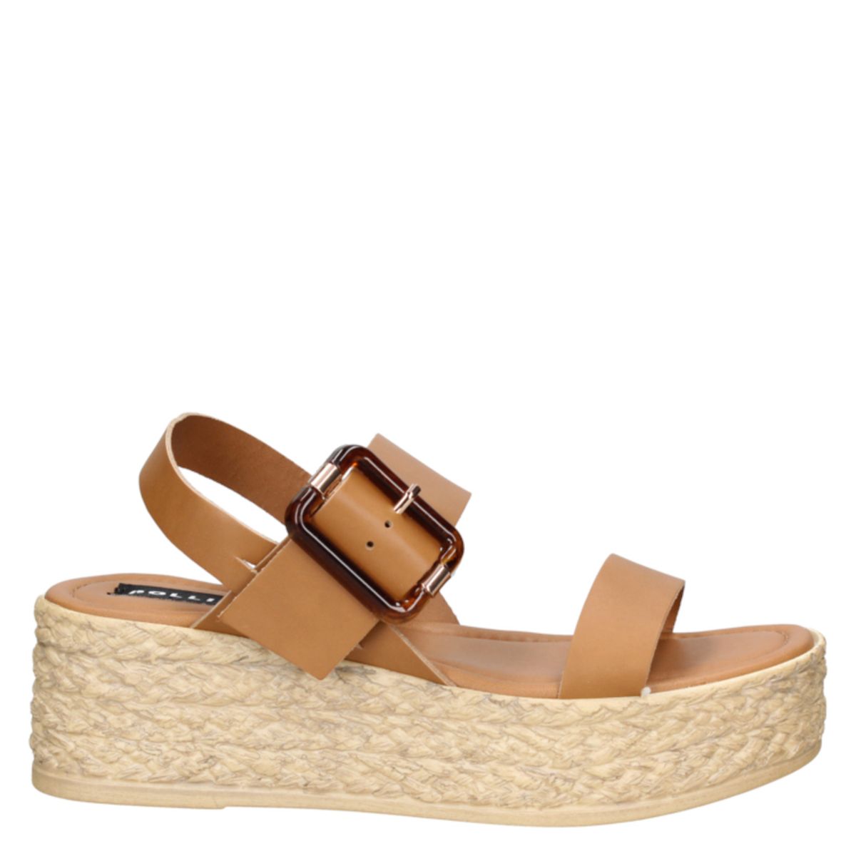 POLLINI - Sandalia Casual Marrón Claro Pollini