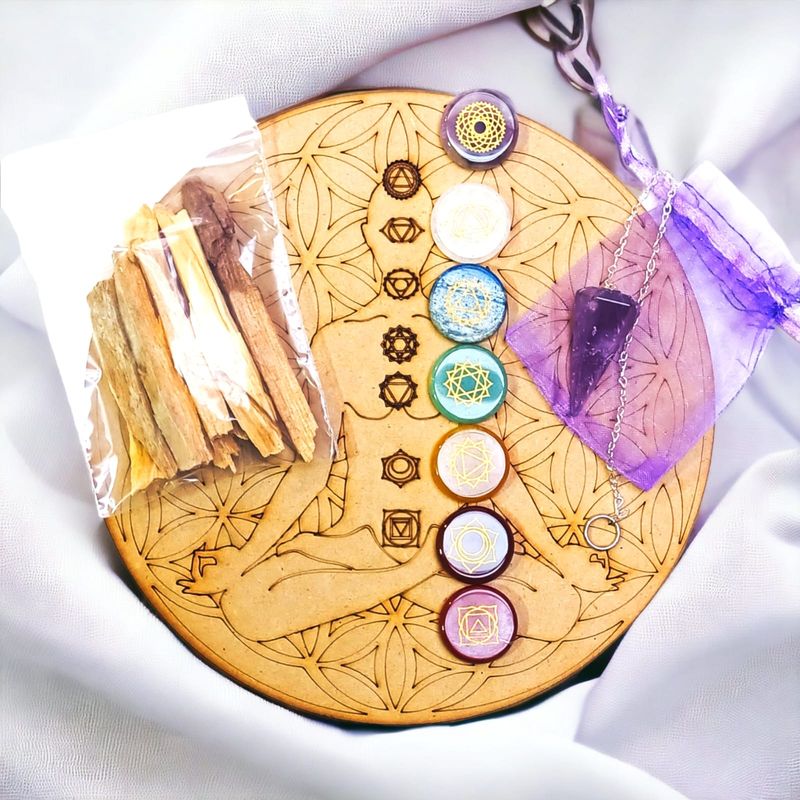 GENERICO - Set gemoterapia  7 Chakras 20 cms