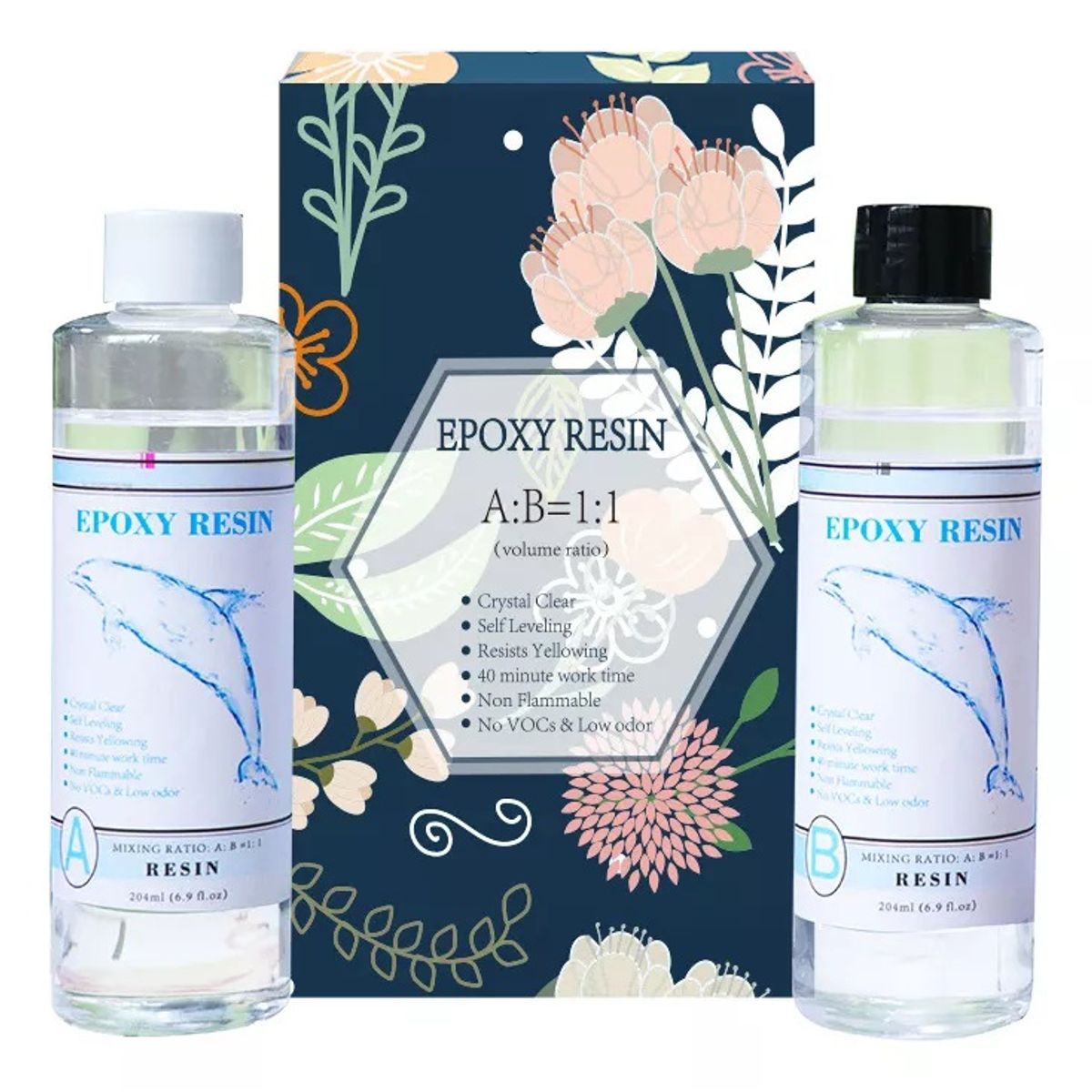 GENERICO - Resina Epóxica Cristal 500gr 11 Visc Media Especial Mesa.