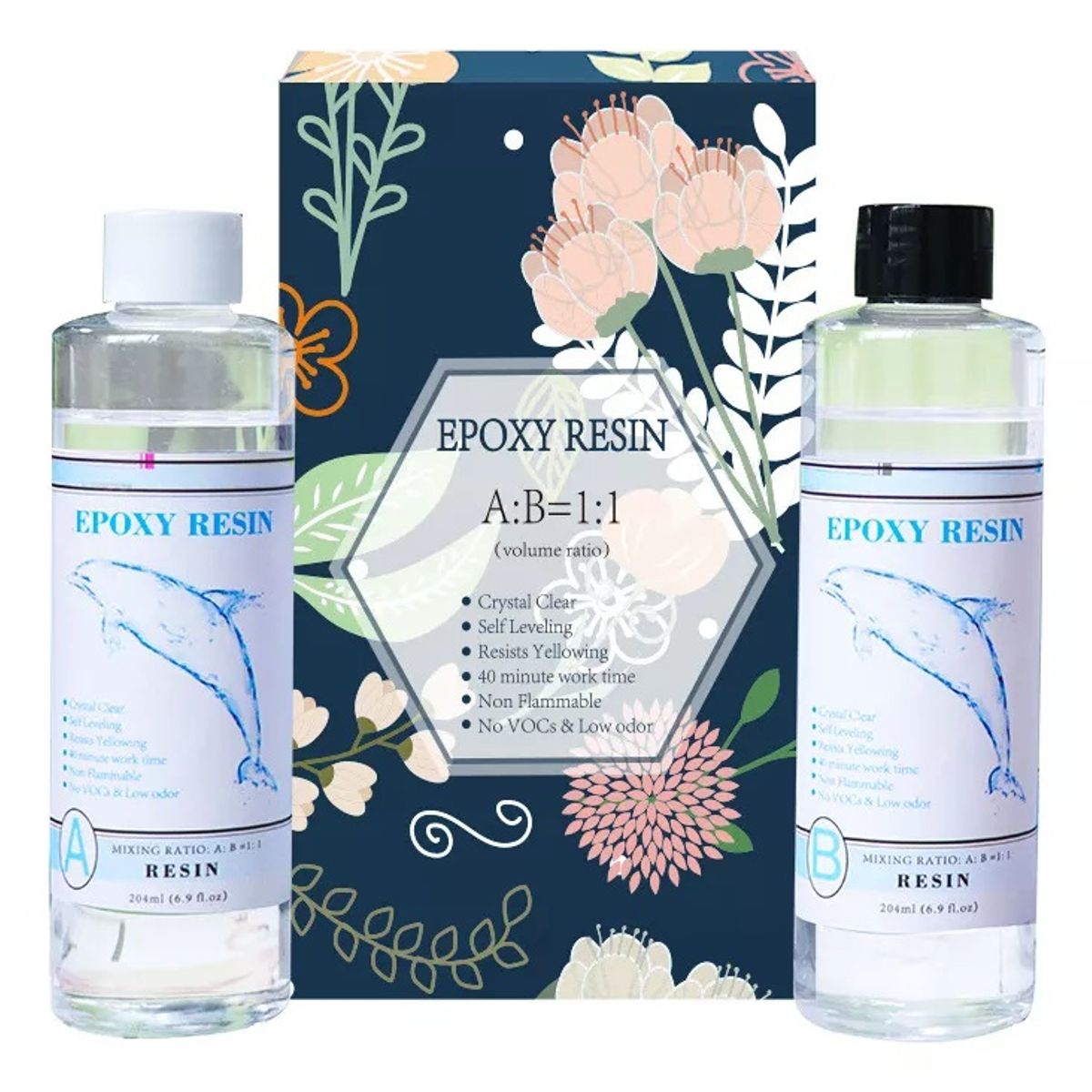 GENERICO - Resina Epóxica Cristal 1000gr 11 Visc Media Especial Mesa