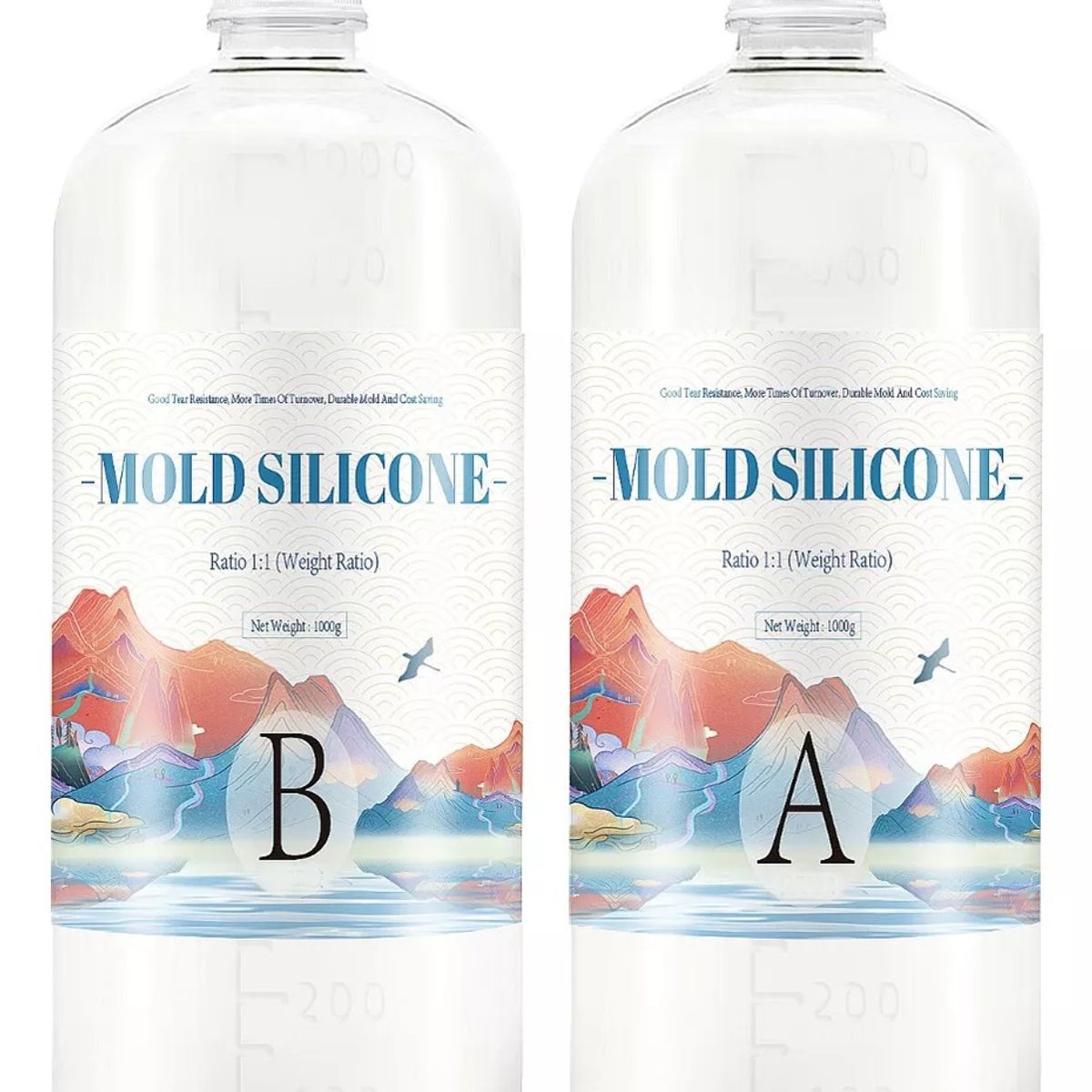 GENERICO - Silicona Caucho Moldes Epóxico Jabón Figuras 500g Visc Med.