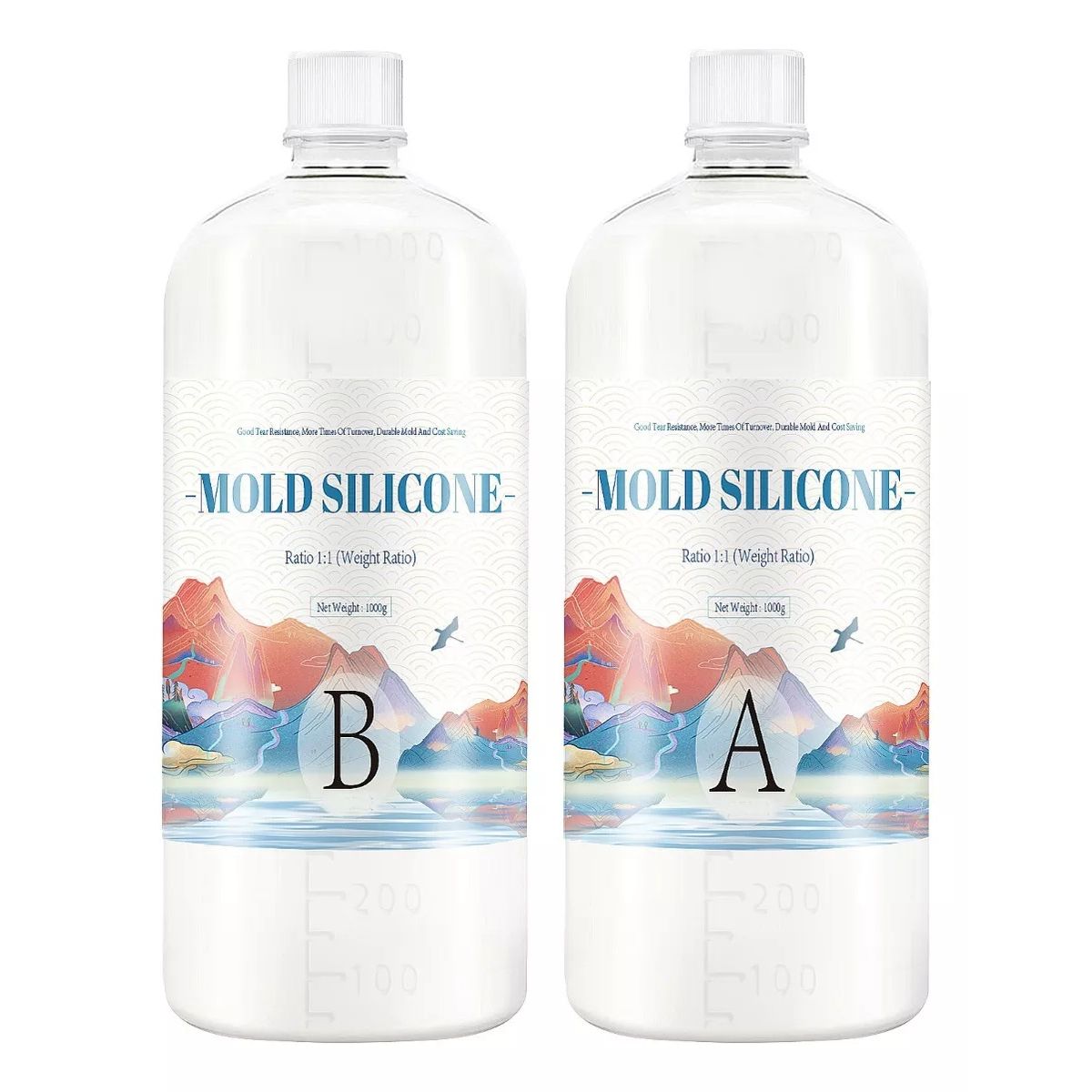 GENERICO - Silicona Caucho Moldes Epóxico Jabón Figuras 500g Visc Med.