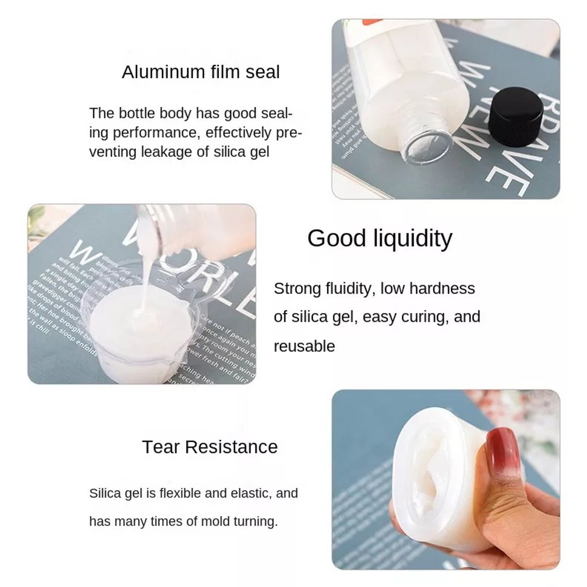 GENERICO - Silicona Caucho Moldes Epóxico Jabón Figuras 500g Visc Med.