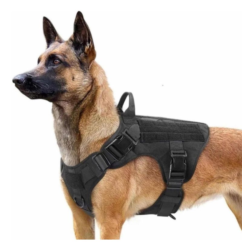 GENERICO - Arnés Táctico Ajustable De Lanzamiento Perros Talla M NEGRO
