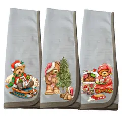 DCOBRE - Paño Loza en Cobre Ositos Navidad