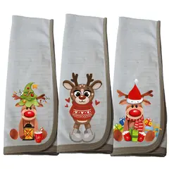 DCOBRE - Paño Loza en Cobre Reno Navidad