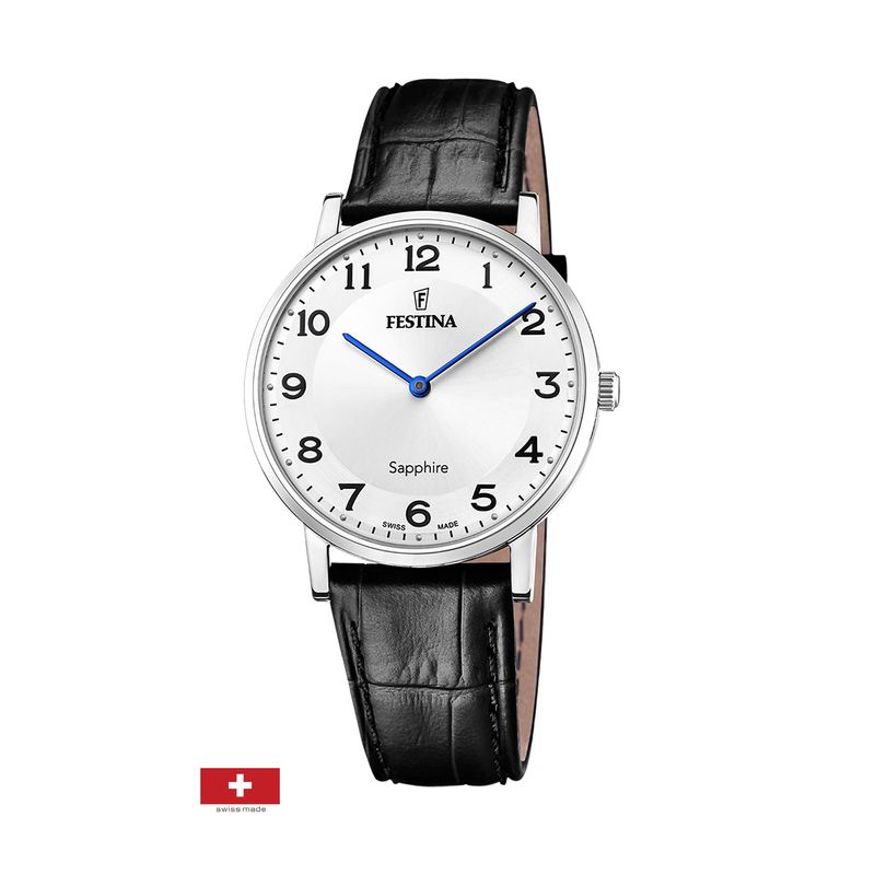 FESTINA SWISS - Reloj F20012/5 Festina Swiss Blanco Hombre Swiss Made