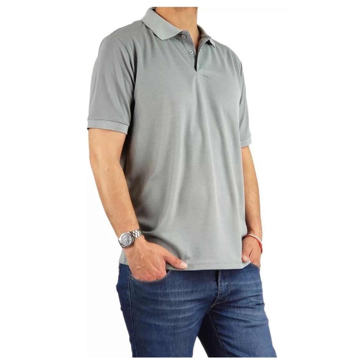 LIKE SHOP - Polera Piqué Hombre Textura Suave 001