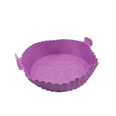 GENERICO - Cesta de silicona para freidora de aire bandeja circular
