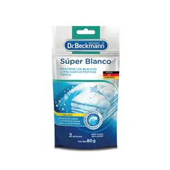 DR BECKMANN - Blanqueador Ropa Súper Blanco Dr. Beckmann 80 Grs
