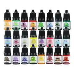GENERICO - Pigmento Para Resina Uv Traslucido Epóxica 24 Colores.