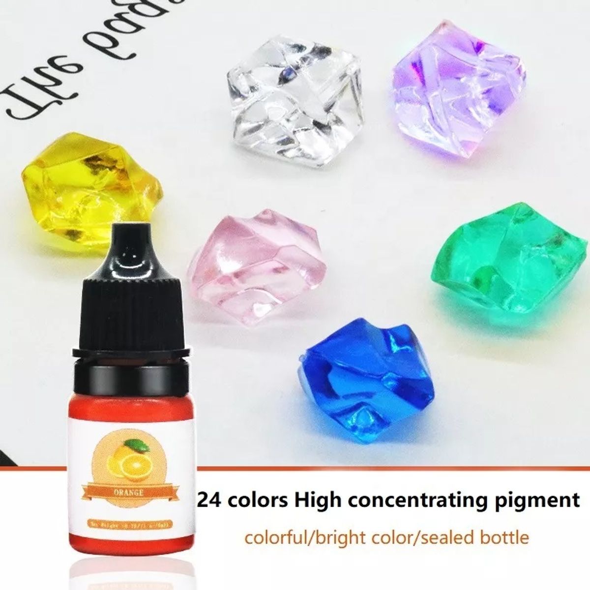 GENERICO - Pigmento Para Resina Uv Traslucido Epóxica 24 Colores.