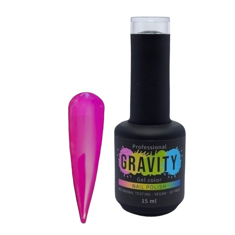 GRAVITY - Magenta Neón Esmalte Permanente Profesional 15ml 016.