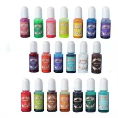 GENERICO - Pigmento Para Resina Uv Traslucido Epóxica 24 Colores.