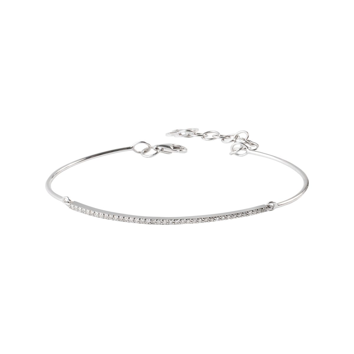 JB JOYAS BARON - Pulsera Oro Blanco 18kt Diamantes 22 Pts SI/H