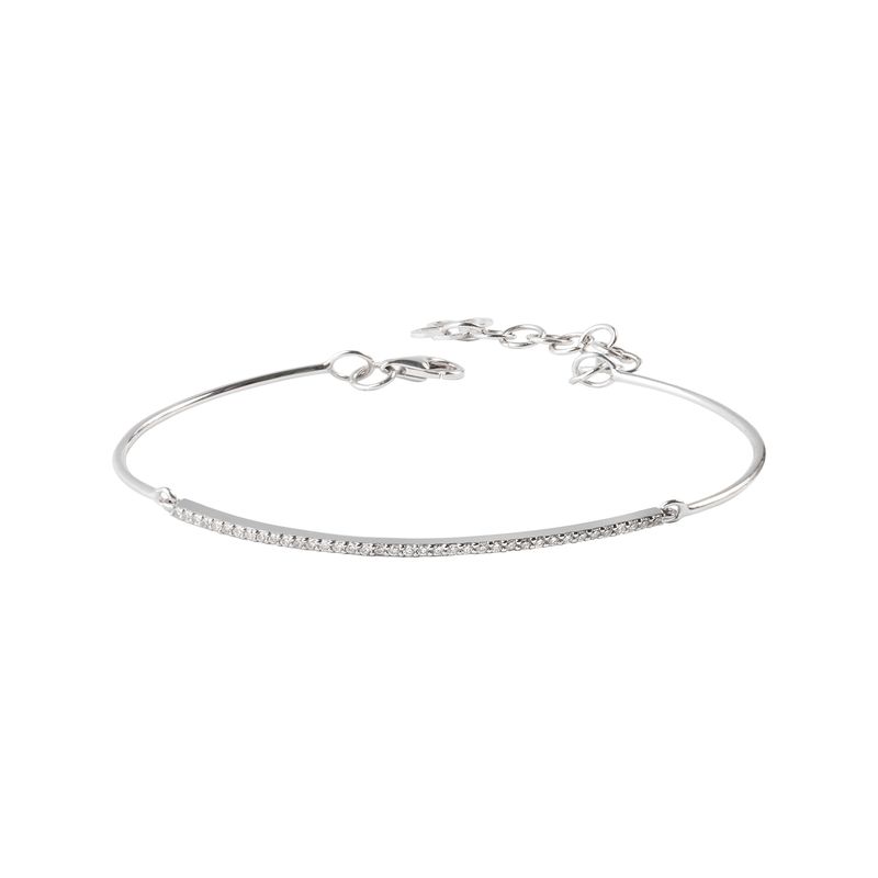 JB JOYAS BARON - Pulsera Oro Blanco 18kt Diamantes 22 Pts SI/H