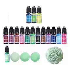 GENERICO - Pigmento Para Resina Uv 15 Colores Saturado Brillante